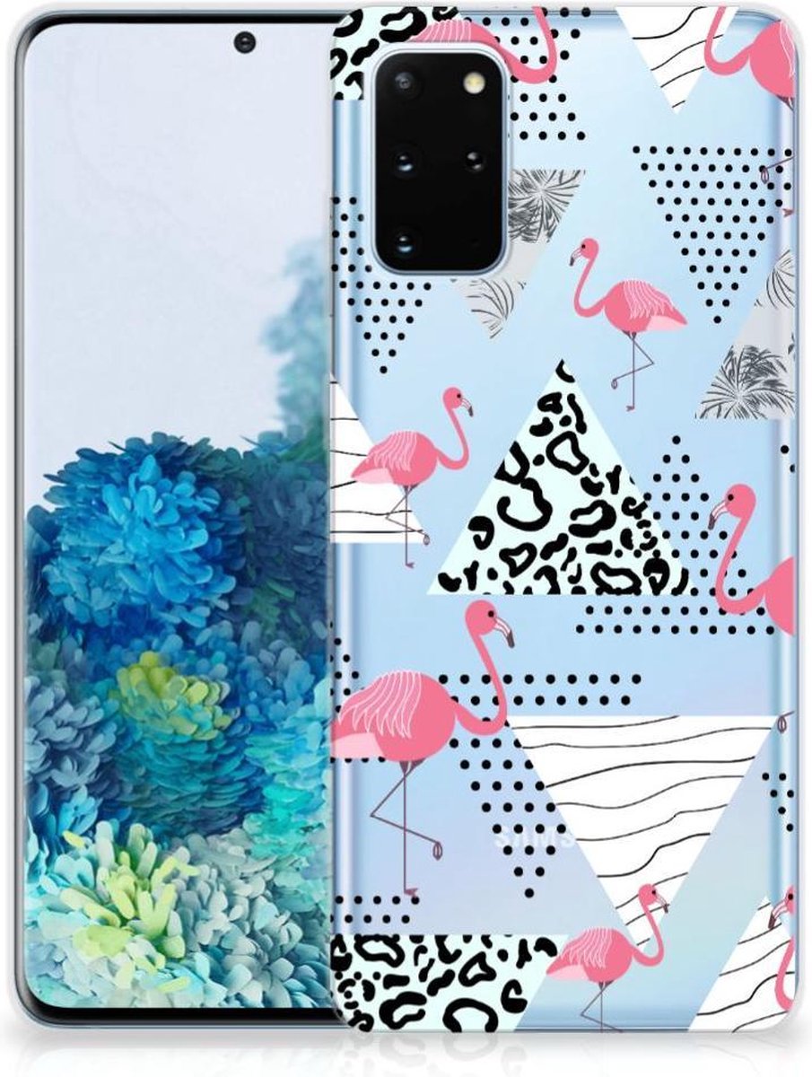 Samsung Galaxy S20 Plus TPU Hoesje Flamingo Triangle