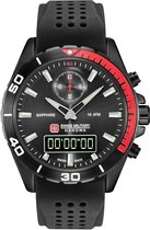 Swiss Military Hanowa 06-4298.3.13.007 horloge heren - zwart - edelstaal PVD zwart