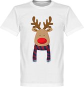 Reindeer Supporter T-Shirt - Rood/Blauw - XS