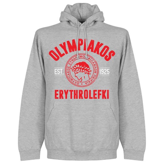 Olympiakos Established Hooded Sweater - Grijs - L