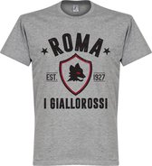 AS Roma Established T-Shirt - Grijs  - XXL
