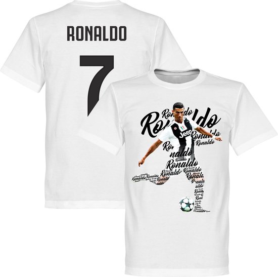 T-Shirt Ronaldo 7 Script - Blanc - 3XL