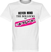 Never Mind The Bollocks It's Coming Home T-Shirt - Wit - M