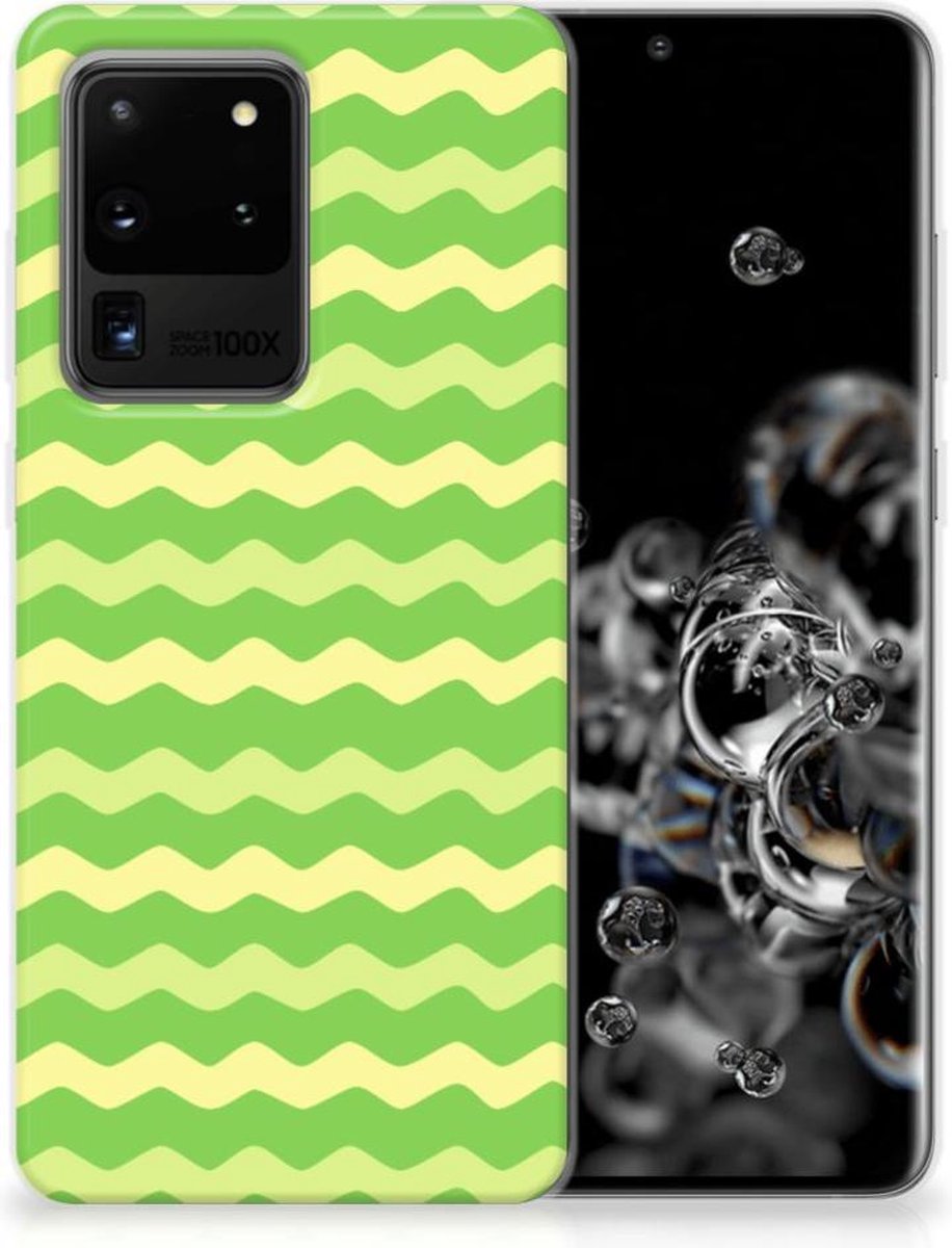 Samsung Galaxy S20 Ultra TPU bumper Waves Green
