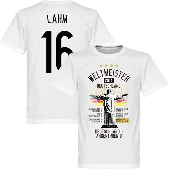 Duitsland Road To Victory Lahm T-Shirt - XXXXL