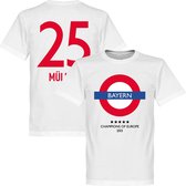 Bayern München Underground T-Shirt + MÃ¼ller 25 - XXL
