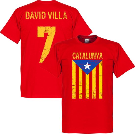 Catalonië David Villa T-shirt - XXL