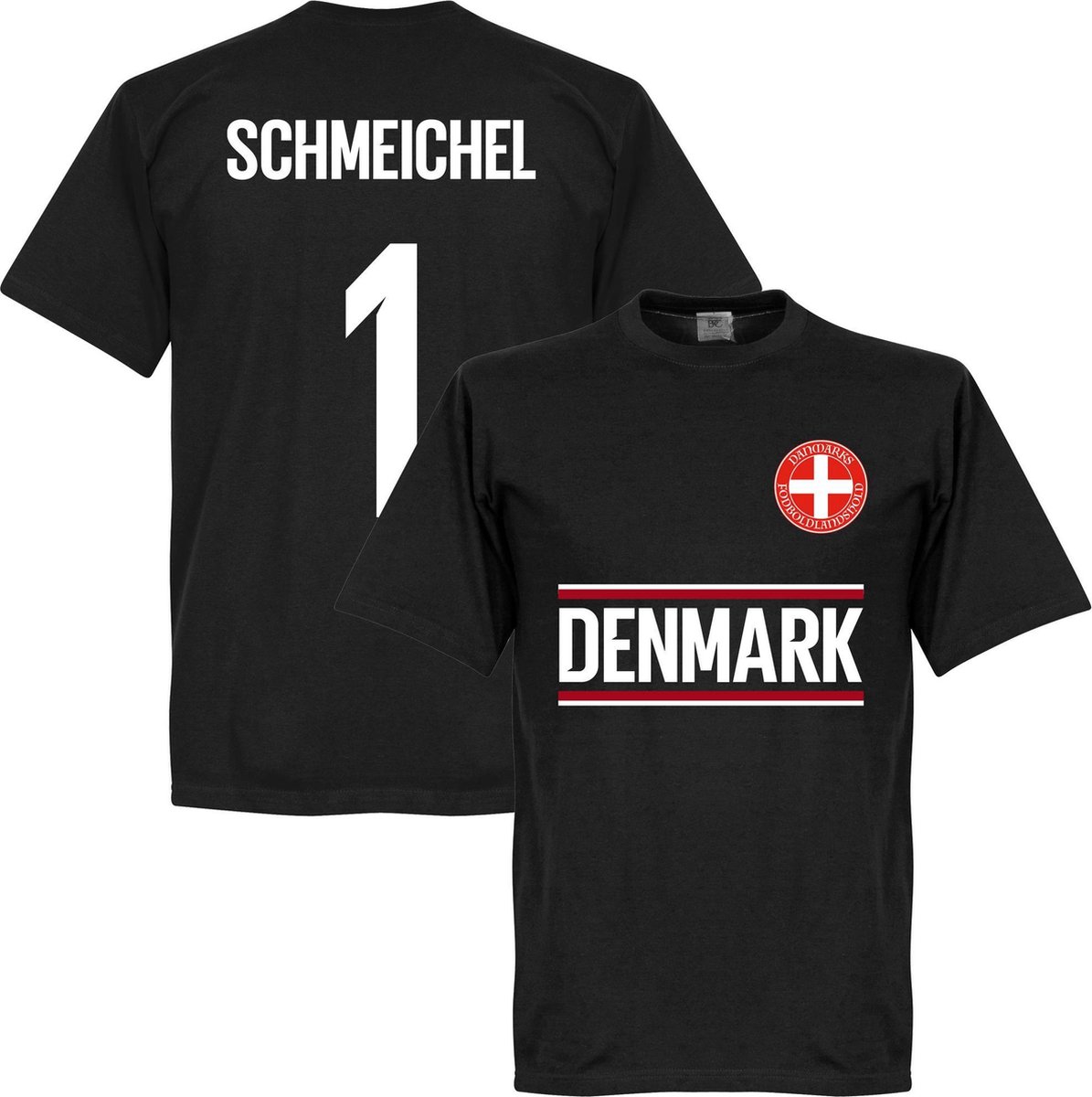 1195x1200.jpg Denemarken Schmeichel Keeper Team T-Shirt - Zwart - S - Afbeelding 1