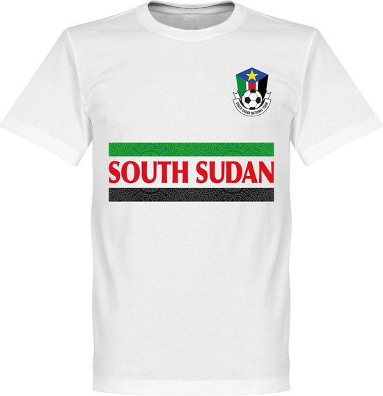 T-shirt de l'équipe du Soudan du Sud - Blanc - XS