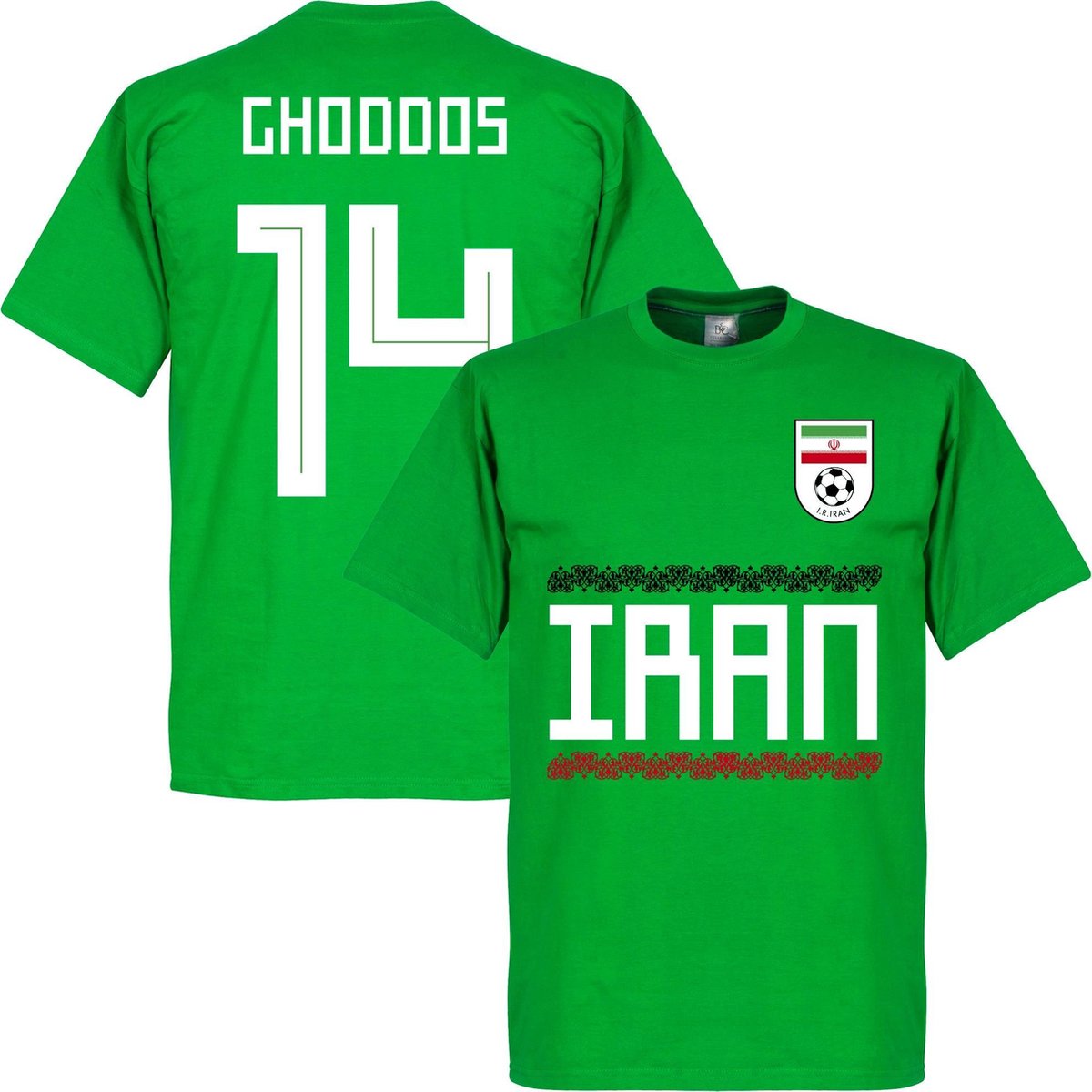 Iran Ghoddos 15 Team T-Shirt - Groen - XS