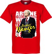 Arsene Wenger Legend T-Shirt - Rood - XS