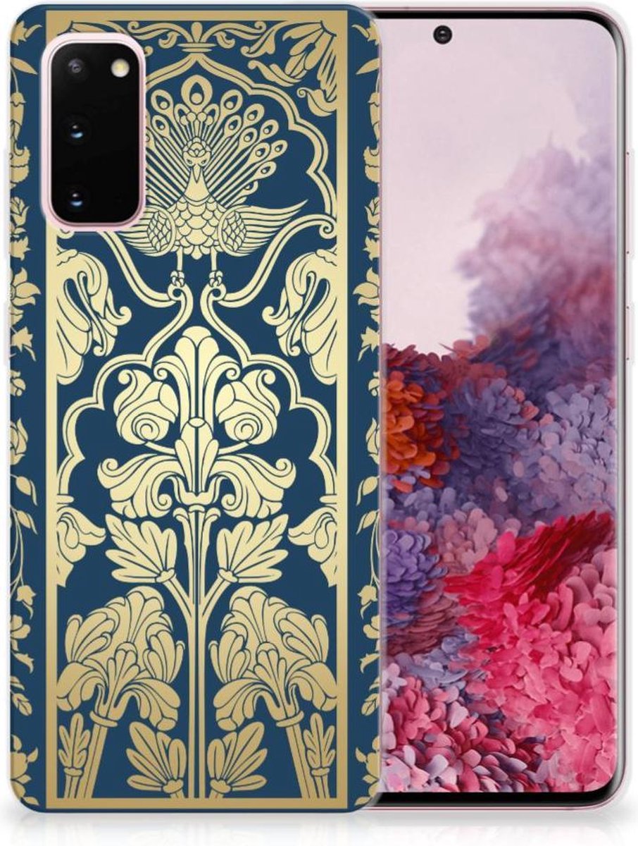 Samsung Galaxy S20 TPU Case Beige Flowers