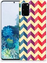 Geschikt voor Samsung Galaxy S20 Plus TPU bumper Zigzag Color
