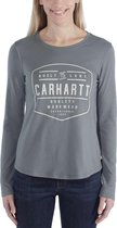 Carhartt Lockhart Graphic Balsam Green Long Sleeve Shirt Dames M