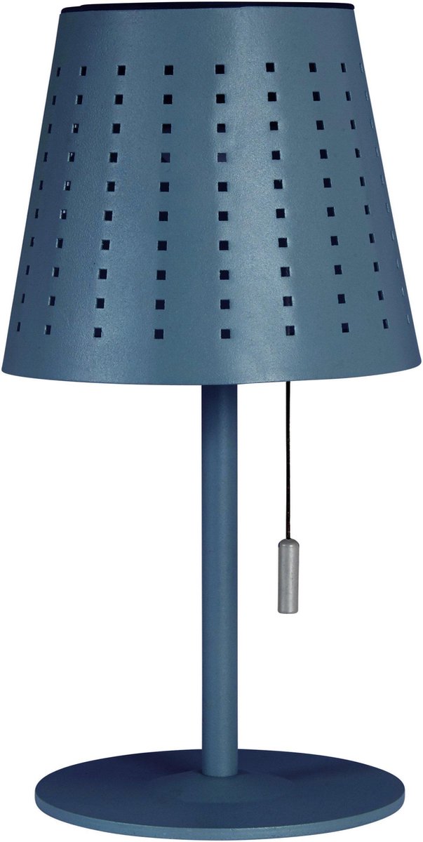 PR Home - Zonnecel Tafellamp Halvar Blauw 30 cm