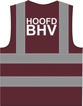 Hoofd BHV hesje RWS bordeauxrood