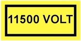 11500 volt sticker 100 x 50 mm