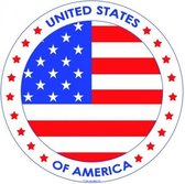 100x Bierviltjes USA/Amerika thema print - Onderzetters Amerikaanse vlag - Landen decoratie feestartikelen
