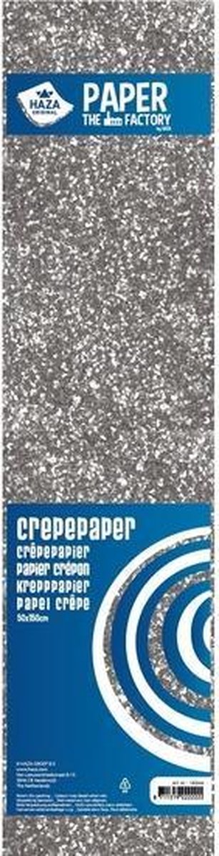 10x Crepe alu papier plat glitter zilver 150 x 50 cm - Knutselen met papier - Knutselspullen