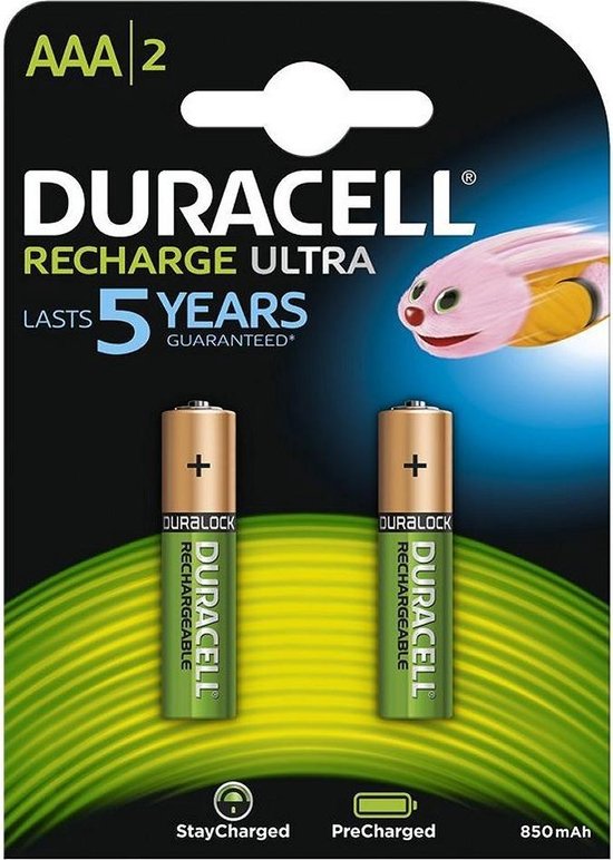 Arbeid Afrekenen Passend Duracell AAA Oplaadbare Batterijen - AAA/HR03 - 900mAh - 2 stuks | bol.com