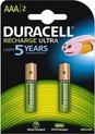 Piles rechargeables Duracell AAA - 850 mAh - 2 pièces