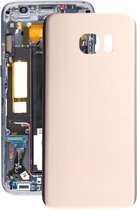 Samsung Galaxy S7 EDGE Back Cover Glas / Glasplaat Achterkant + Plakstrip|Goud / Gold|G935|Reparatie onderdeel