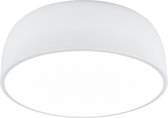 LED Plafondlamp - Plafondverlichting - Trion Barnon - E27 Fitting - 4-lichts - Rond - Mat Wit - Aluminium - BSE