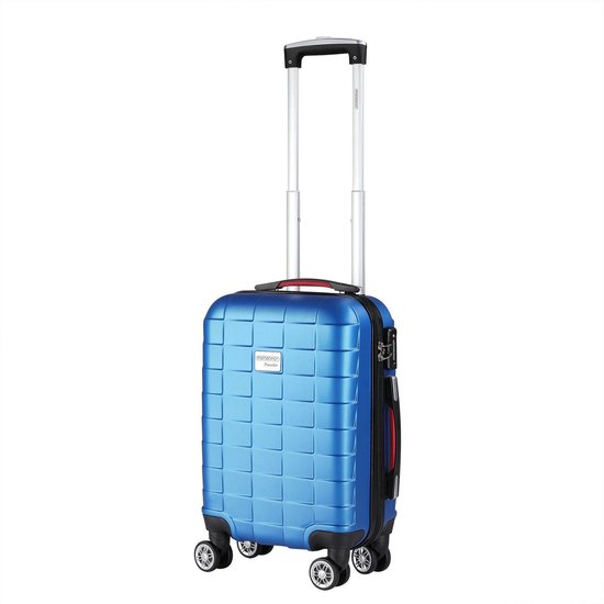 Reiskoffer - Monzana Exopack hardcase koffer blauw 61x31x21 cm