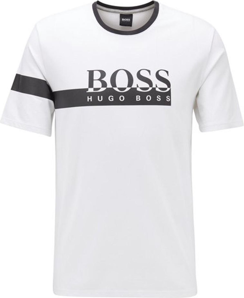 Verklaring plaag Vriendin Hugo Boss - Heren - Trend T-Shirt 10224546 01 - Wit - XL | bol.com
