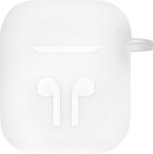 Case Cover Voor geschikt voor Apple Airpods - Siliconen Wit | Watchbands-shop.nl