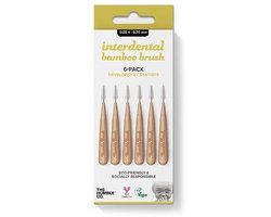 Interdental borsteltje 6 st - geel - 0.70 mm