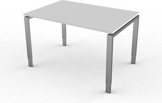 Eettafel Beta 120cm licht grijs hoogte verstelbaar