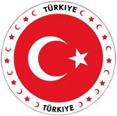 Turkije versiering onderzetters/bierviltjes - 100 stuks - Turkije thema feestartikelen