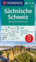 KOMPASS Wanderkarte 810 Sächsische Schweiz, Westliche Oberlausitz