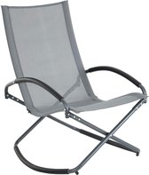 bol.com | Schommelstoel voor de Tuin of Camping - Kantelbare chaise longue  stoel, ligstoel met...