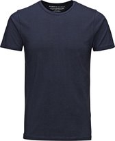 Jack & Jones T-shirt Basic O-neck Tee S/s Noos 12058529 Navy Blue Mannen Maat - XS