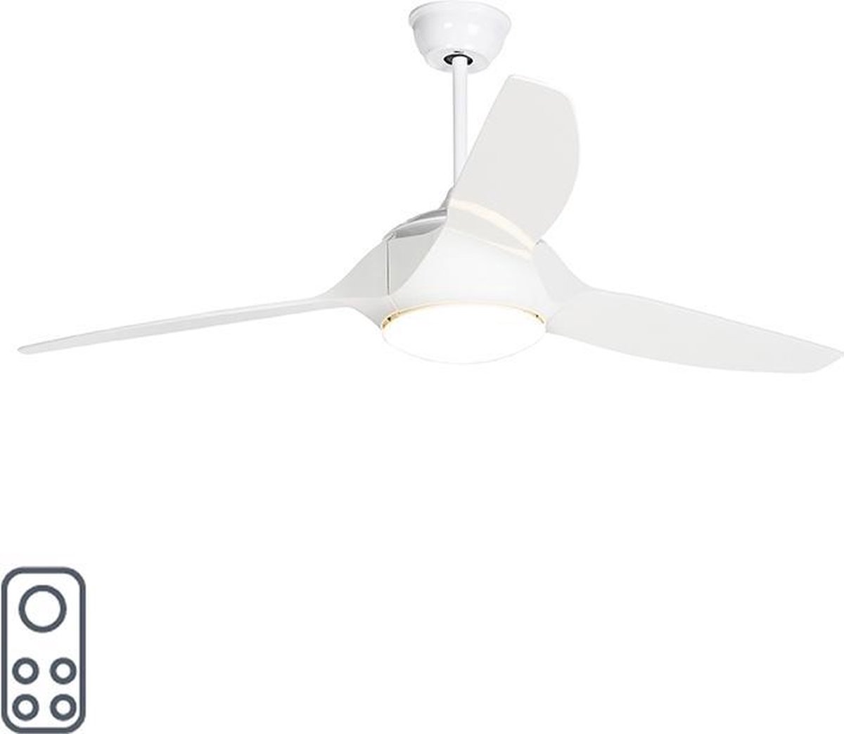 Plafondventilator met lamp 76 cm lichtbruin Plafondventilator met lamp 76 cm lichtbruin