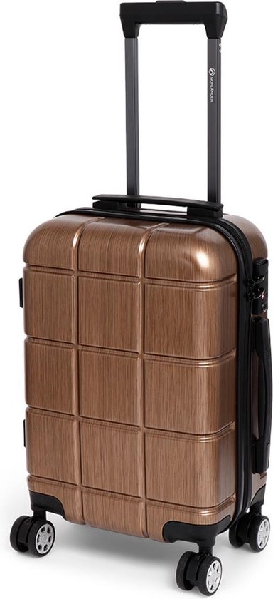 Norlander Lux Trolley - Handbagage reiskoffer - 37 Liter - Goud