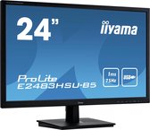 iiyama ProLite E2483HSU-B5 computer monitor 61 cm (24'') 1920 x 1080 Pixels Full HD LED Zwart