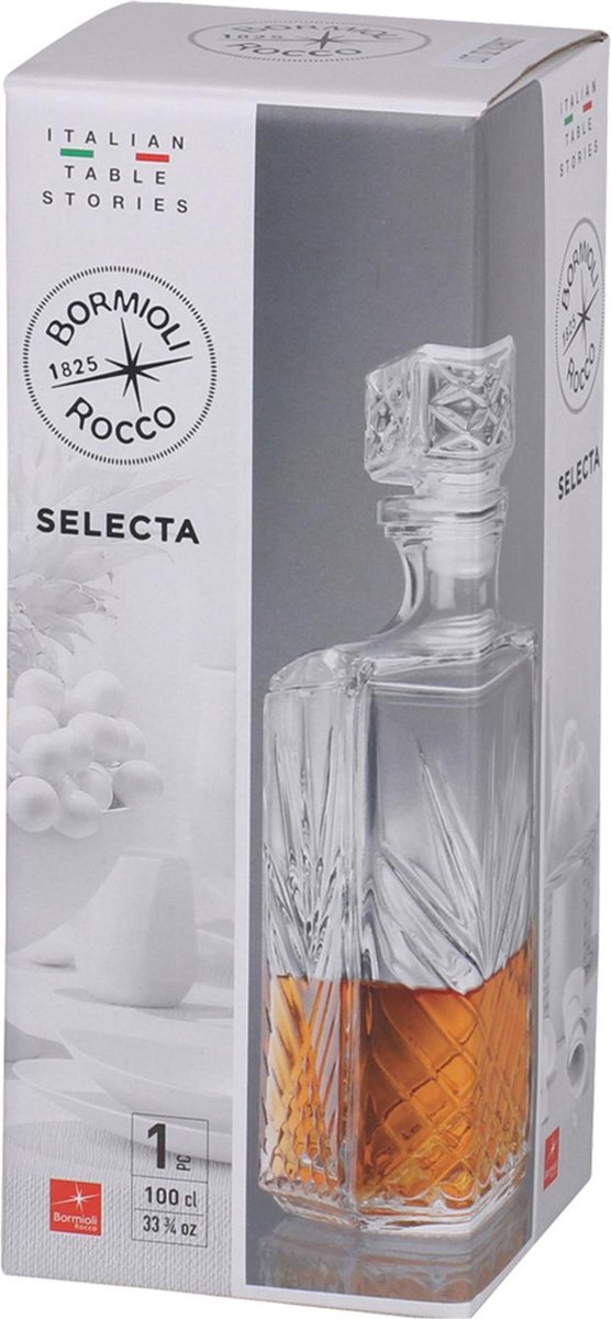 Glazen whisky/water karaf van 1 liter - Kristalglas look whiskey fles - Karaffen - voor sterke drank — cadeau in Koken & Dineren - foto 6
