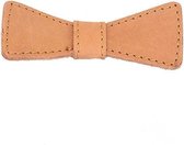 Mr. Bow Tie - Leren vlinderdas  - Camel