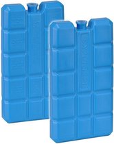 Set van 12x blauwe koelelementen 200 gram 8 x 15 x 2 cm - Koelblokken/koelelementen voor koeltas/koelbox