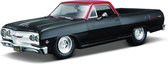 Maisto CHEVROLET EL CAMINO 1965 zwart/rood schaalmodel 1:24