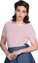 Dancing Days Top -XL- ITALY SAIL STRIPE Rood