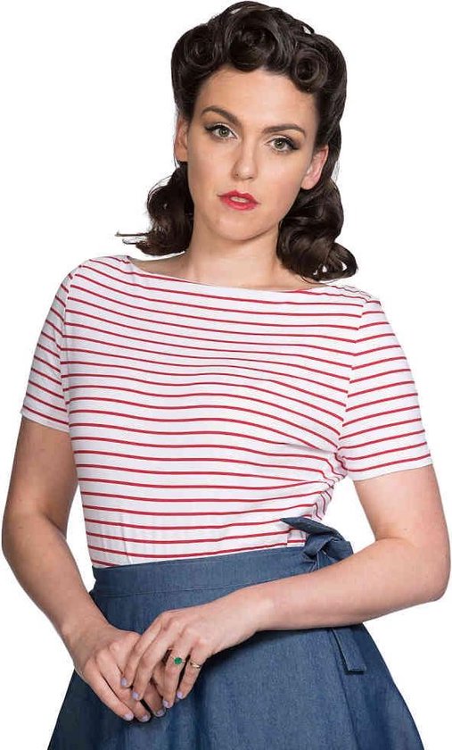 Dancing Days - ITALY SAIL STRIPE Top - XL - Rood