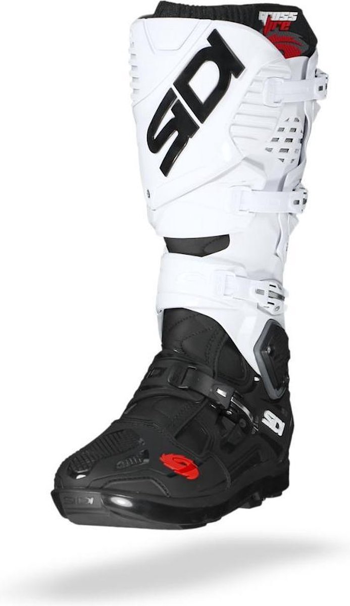 Sidi Crossfire 3 SRS Black White Motorcycle Boots 47