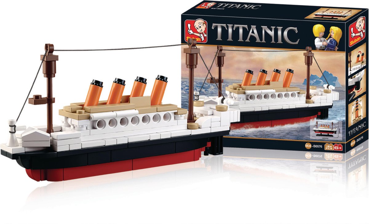 Set Mattoncini Sluban Titanic - Scegli Tra Piccolo 194 Pezzi O Grande 1012 Pezzi - Foto 3