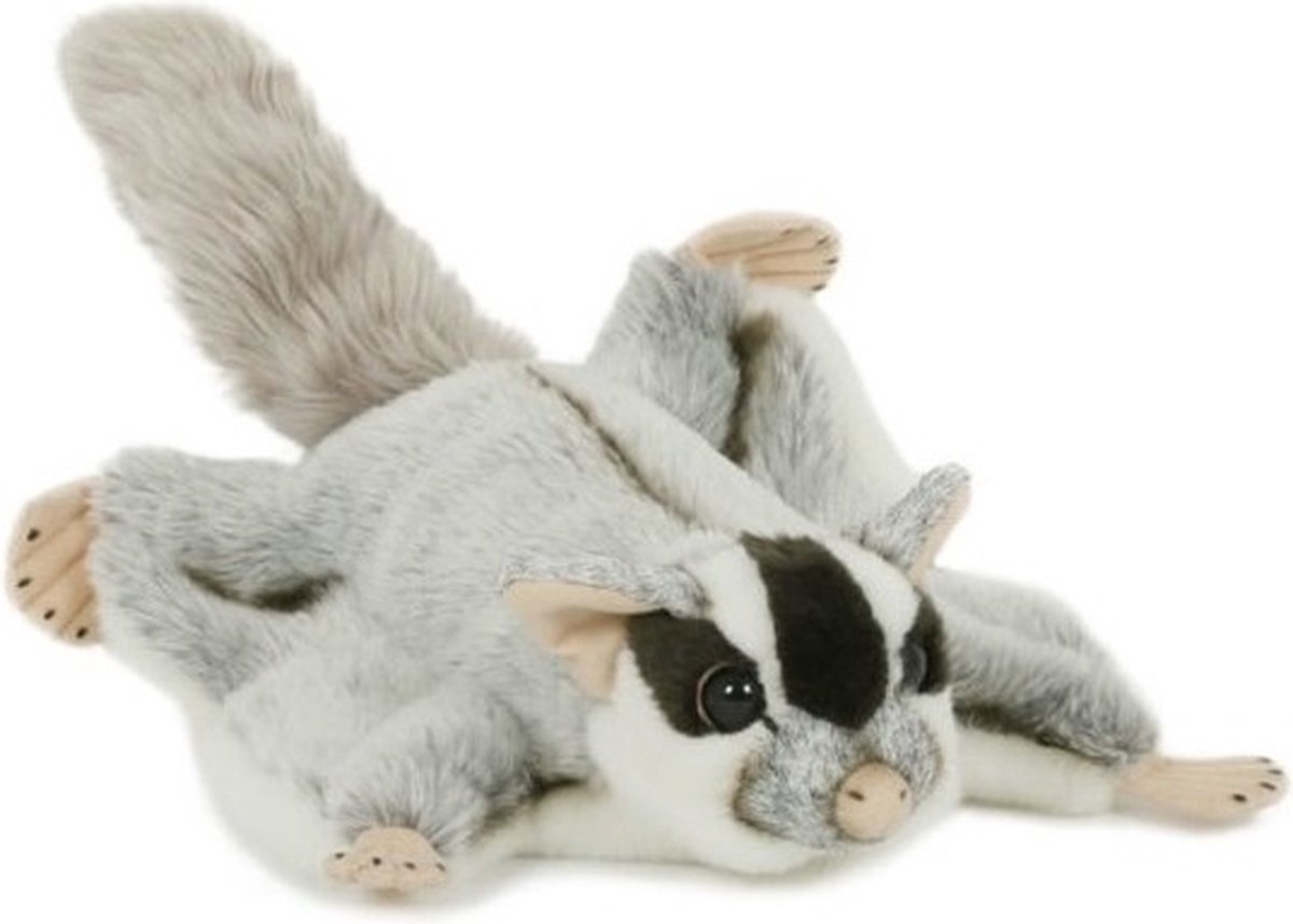 Semo Knuffel vliegende eekhoorn - 28 cm - pluche - knuffeldier - Eekhoorns bosdieren knuffels - speelgoed