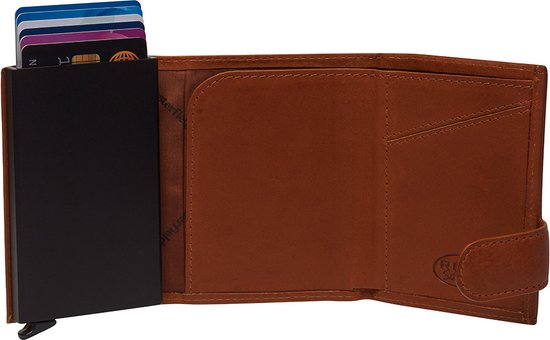 The Chesterfield Brand Étui pour carte de crédit Frankfurt Cardholder Cognac Marron clair