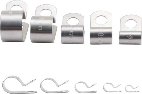 Colliers de serrage en fil d'acier inoxydable métallique de type R collier  de serrage